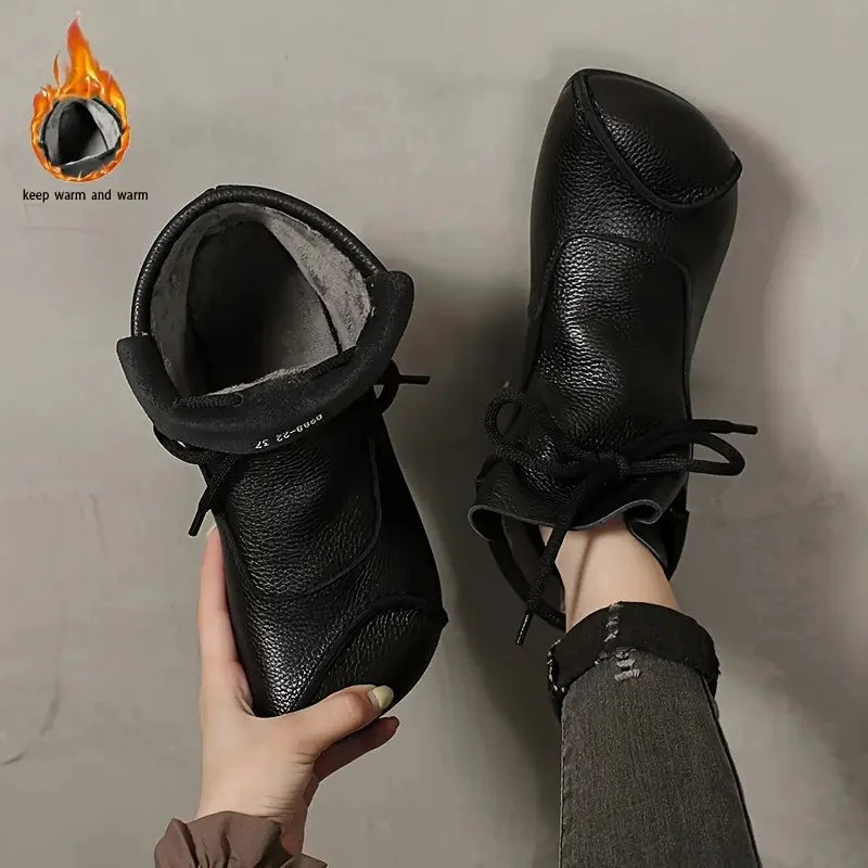 Women's Velvet Lining Mid Length Boots