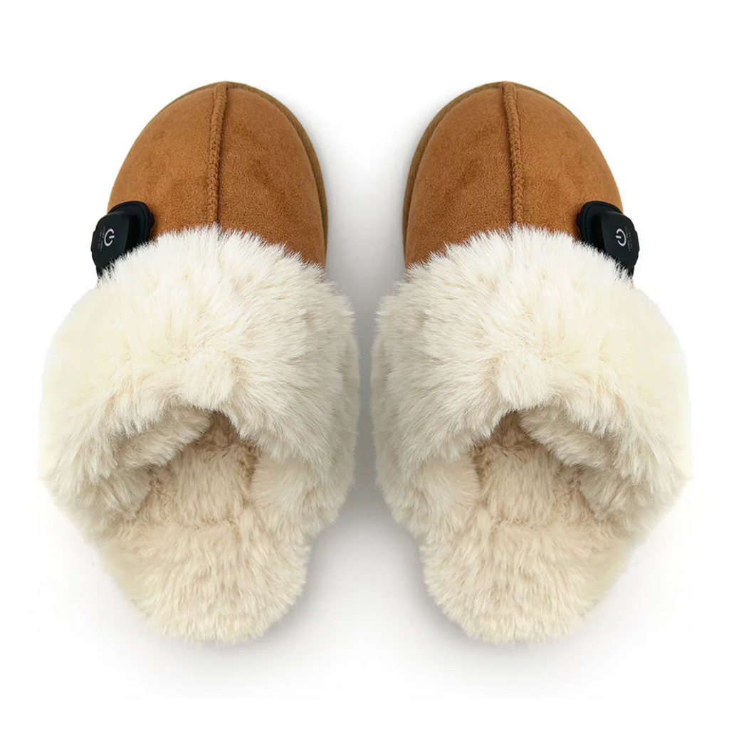 Plush Sheepskin-Lined Non-Slip Indoor–Outdoor Slippers