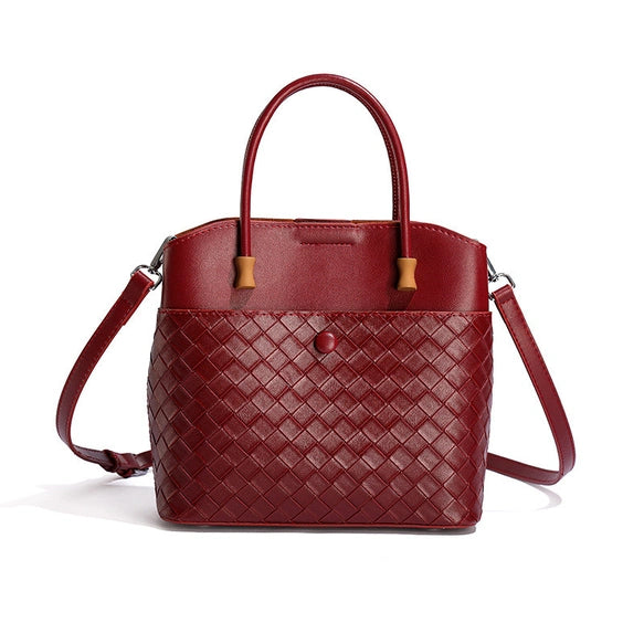 Structured Woven Tote Bag
