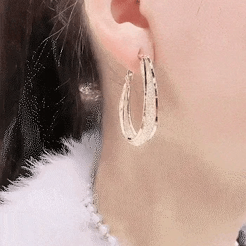 Boucles d'oreilles créoles ovales en maille tissée pour femmes, en argent sterling 925