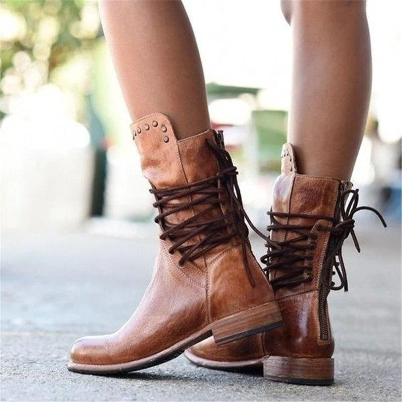 Women’s Vintage Lace-Up Boots