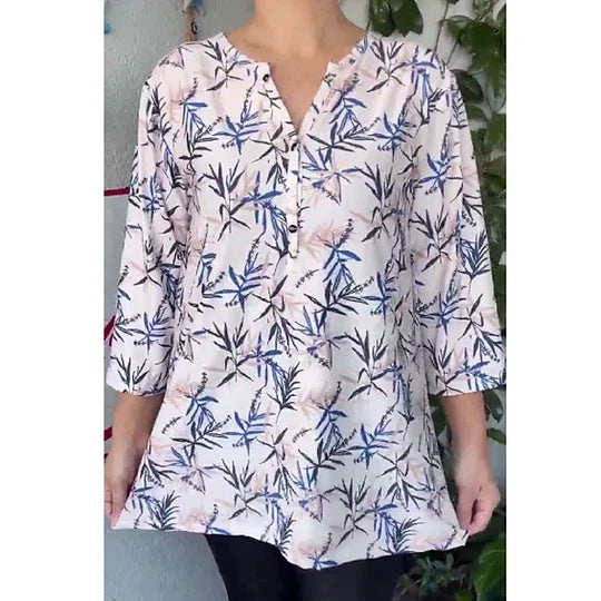 Women’s Relaxed Fit Printed Summer Tunic Top
