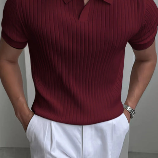 Men’s Soft-Touch Knit Summer Polo Shirt