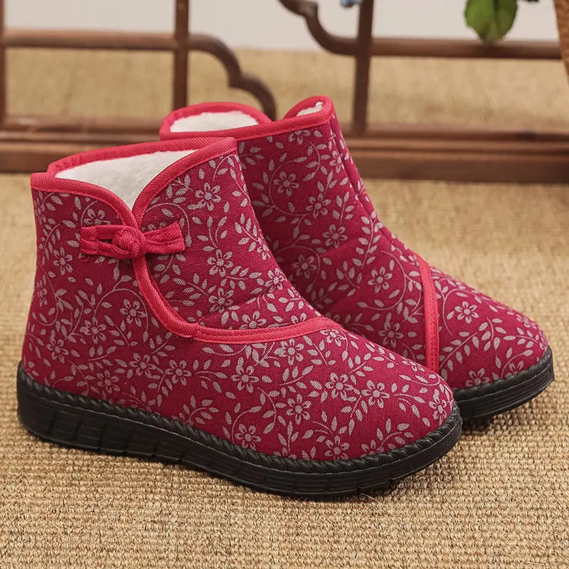 Floral Winter Boots