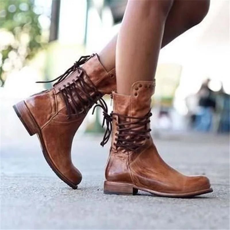 Women’s Vintage Lace-Up Boots