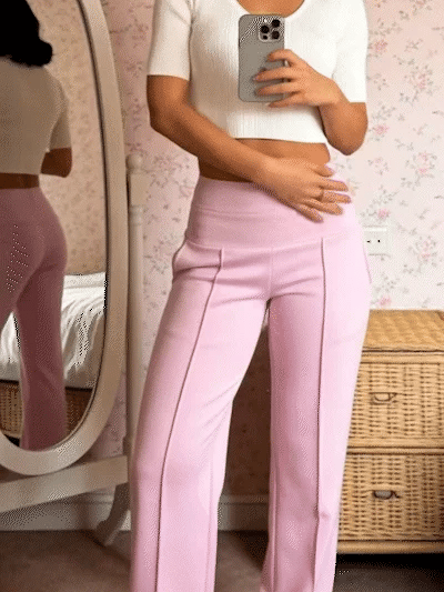 Women’s High Waist Straight Leg Wide Leg Trousers