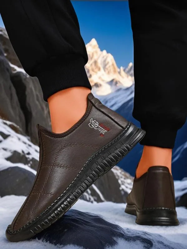Men’s Plush-Lined Waterproof Winter Grip Boots