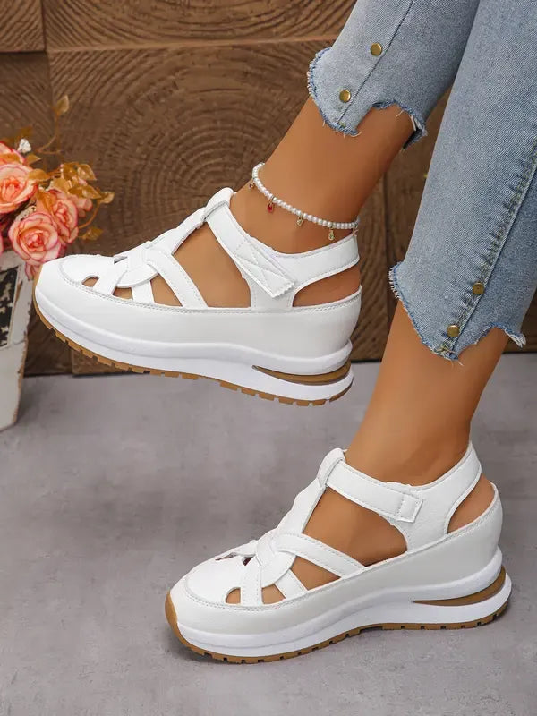 Women’s Velcro Strap Wedge Comfort Sandals