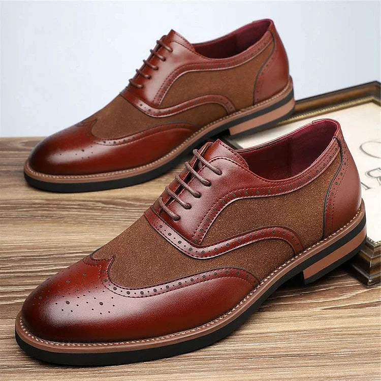 Men’s Two-Tone Brogue Oxfords