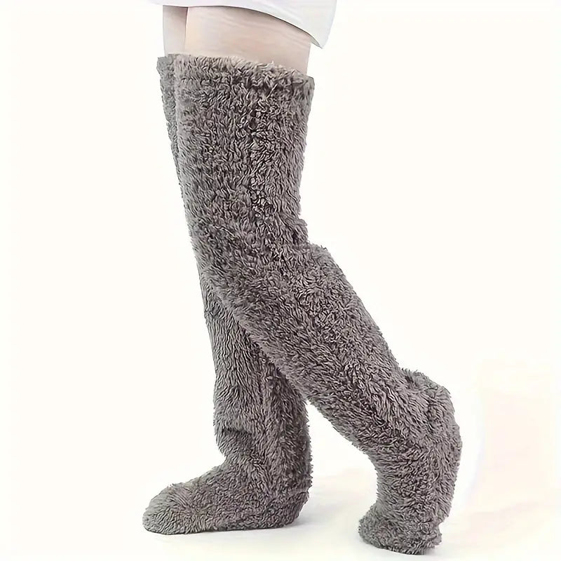 Teddy Legs™ – Cozy High Socks for Girls.