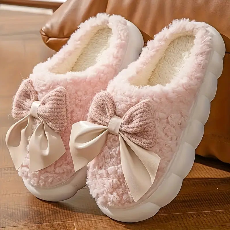 Autumn-Winter Women’s Fleece-Lined Slippers