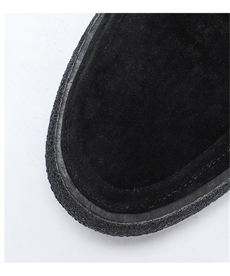 Men’s Breathable Suede Slip-On Thick-Sole Casual Shoes