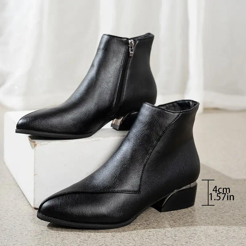 Women's Chunky Low Heeled Ankle Boots