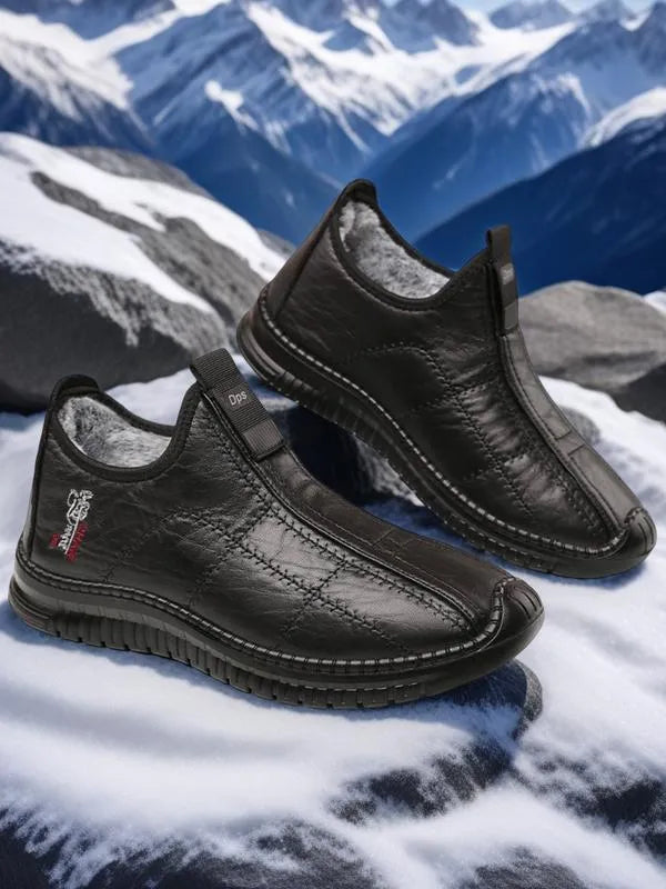 Men’s Plush-Lined Waterproof Winter Grip Boots