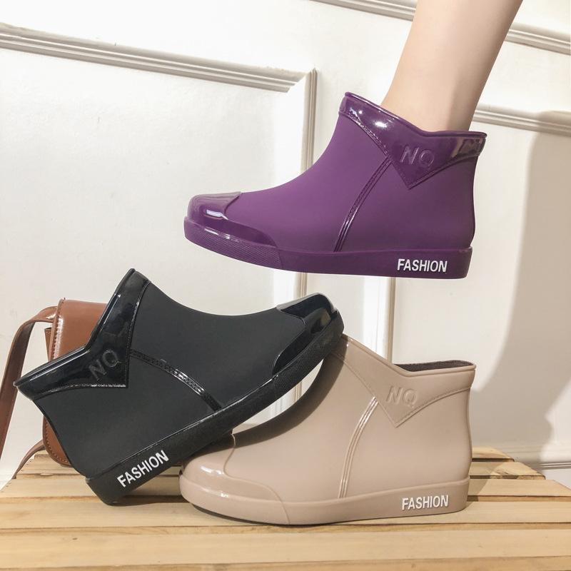 Women’s Short Waterproof Anti-Slip Rain Ankle Boots