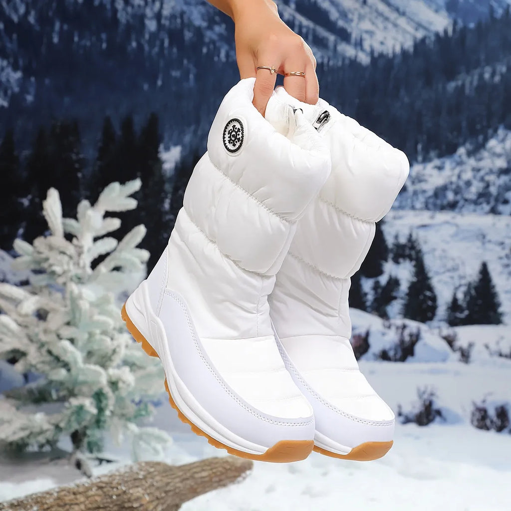 Women’s Water-Resistant Faux-Fur Mid-Calf Snow Boots