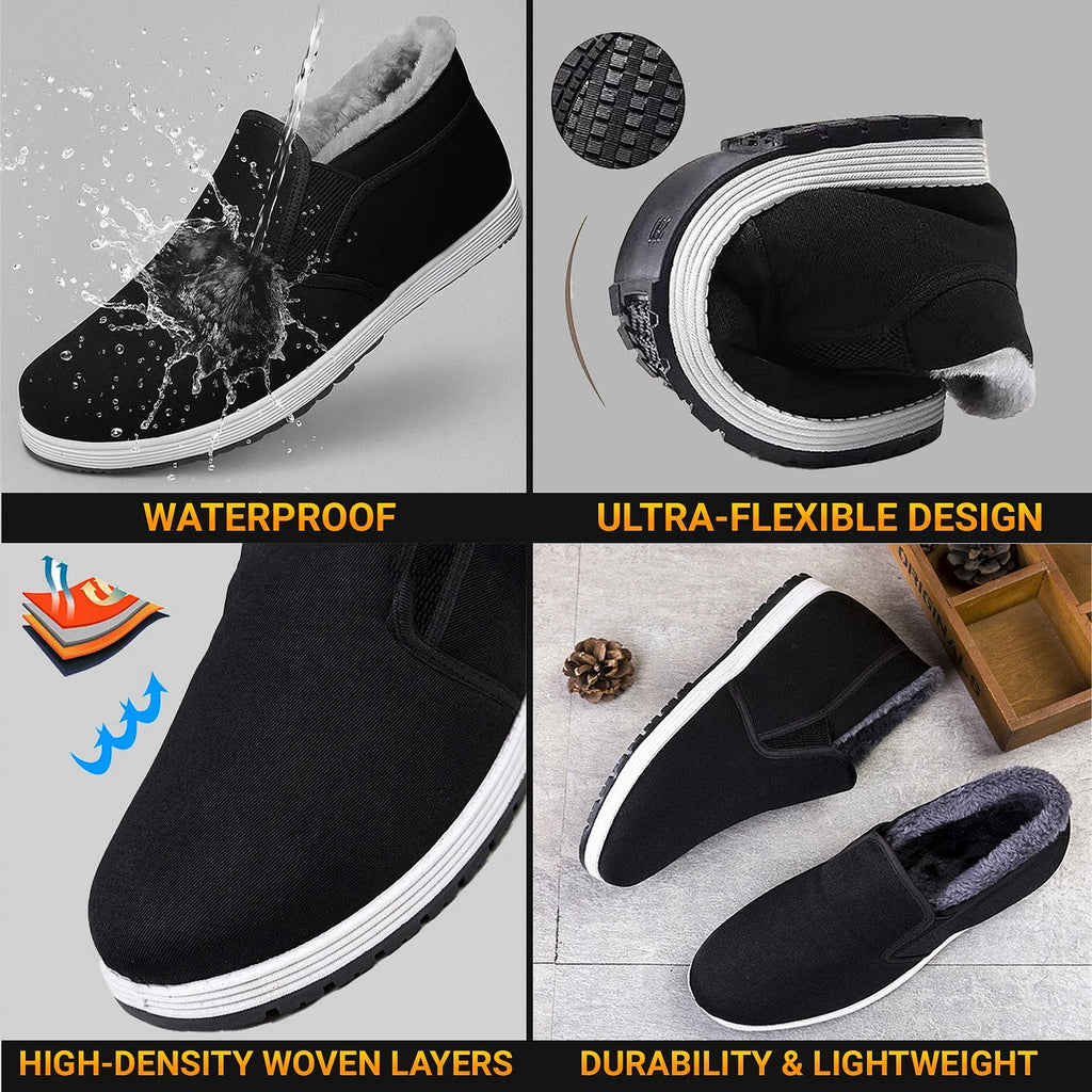 Unisex 360° Thermal Grip Waterproof Slip-On Winter Shoes