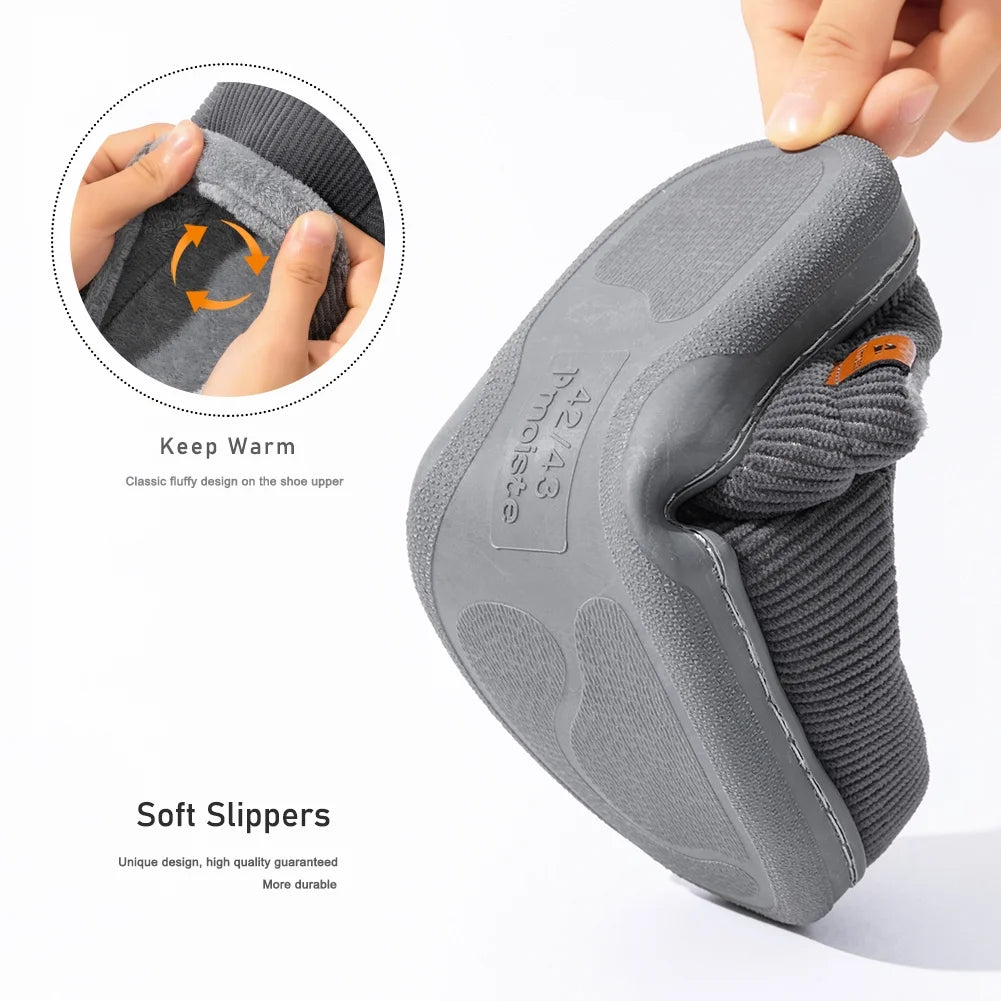 Men’s Corduroy Memory Foam House Slippers