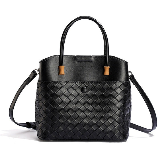 Structured Woven Tote Bag