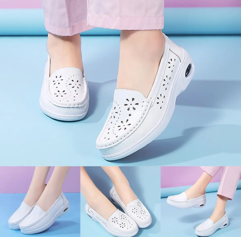 New Style Women's Fashion Casual Air Cushion Wedge Heel Comfortable Flat Shoes