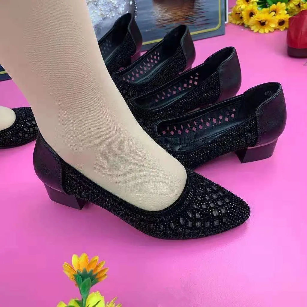 Breathable Diamond Mesh Summer Sandals