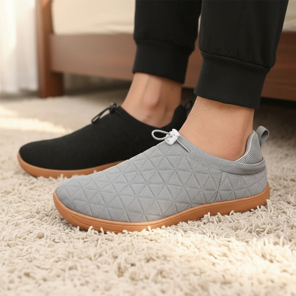 Men’s Zero-Drop Wide-Toe Knit Slip-On Shoes