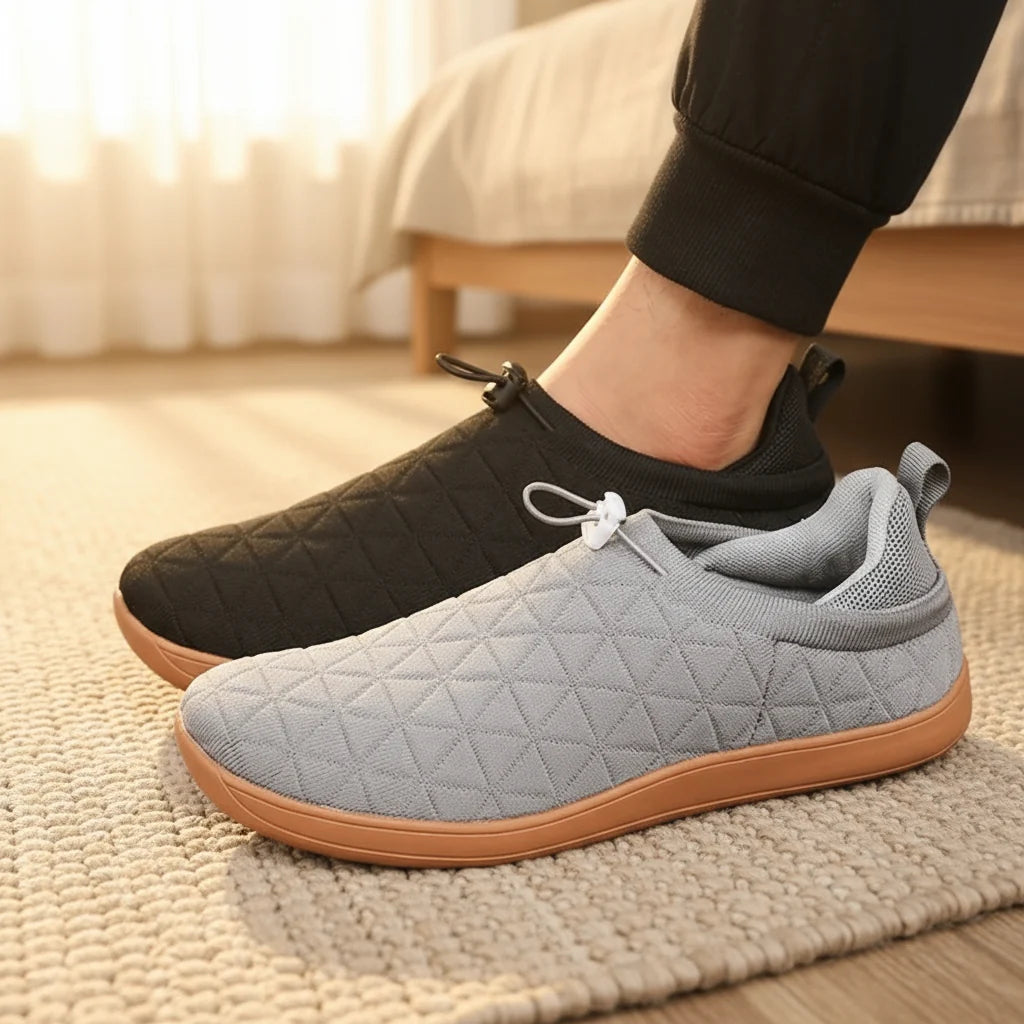 Men’s Zero-Drop Wide-Toe Knit Slip-On Shoes