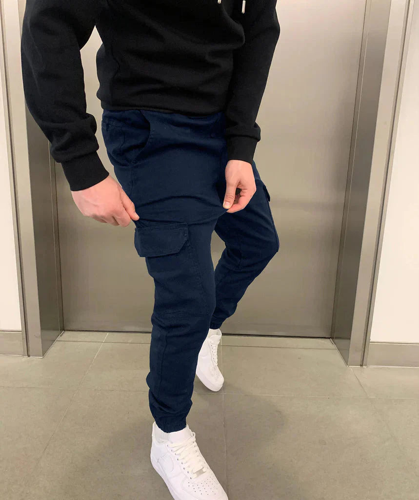 Men’s Slim-Fit Cargo Jogger Trousers