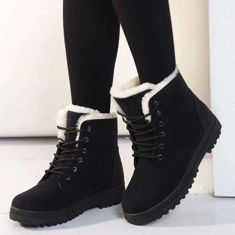 Women's Winter Lace-Up Snow Boots