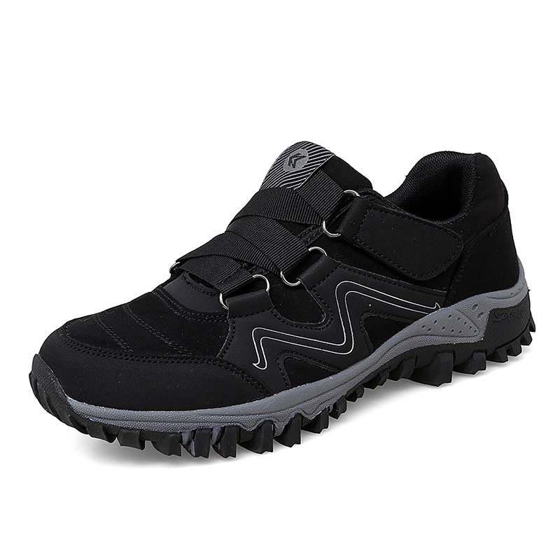 Men's Slip On Walking Sneakers Comfortable Hiking Shoes