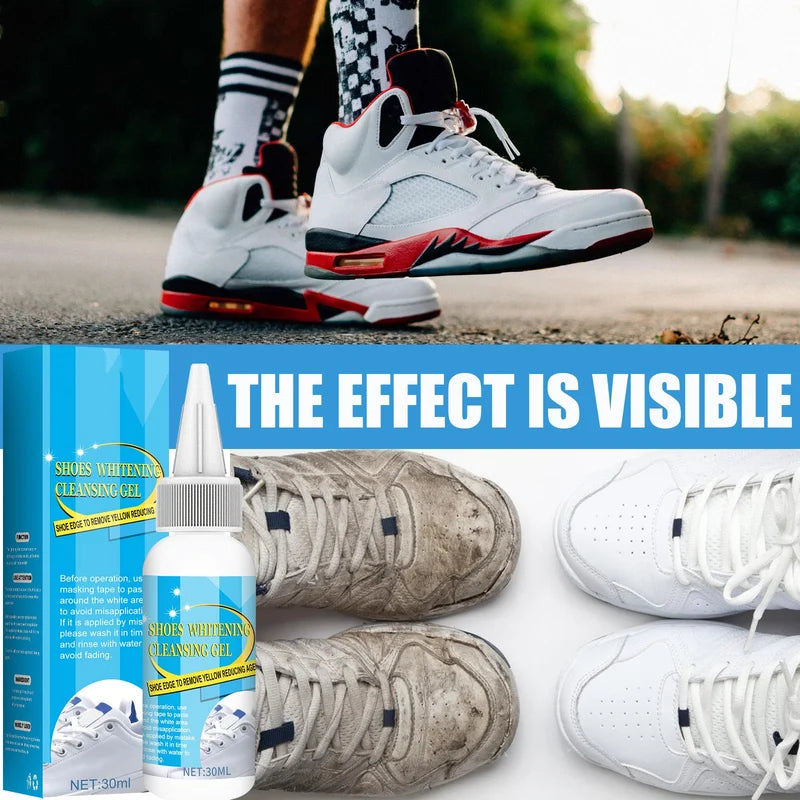 Shoe whitening cleaning gel