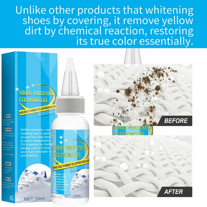 Shoe whitening cleaning gel