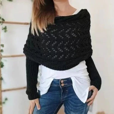 Women's knitted shawl