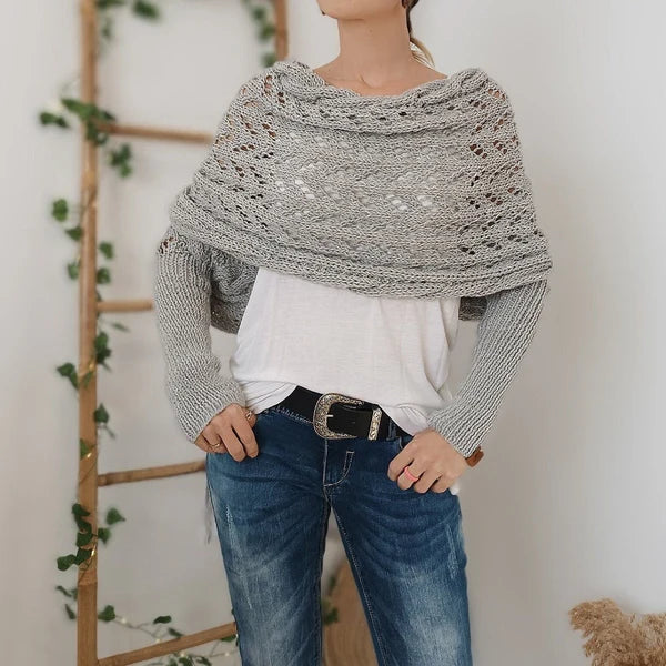 Women's knitted shawl