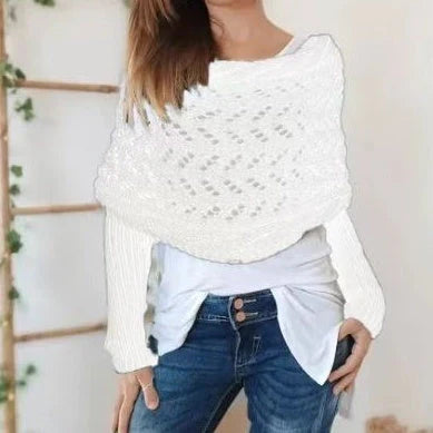 Women's knitted shawl