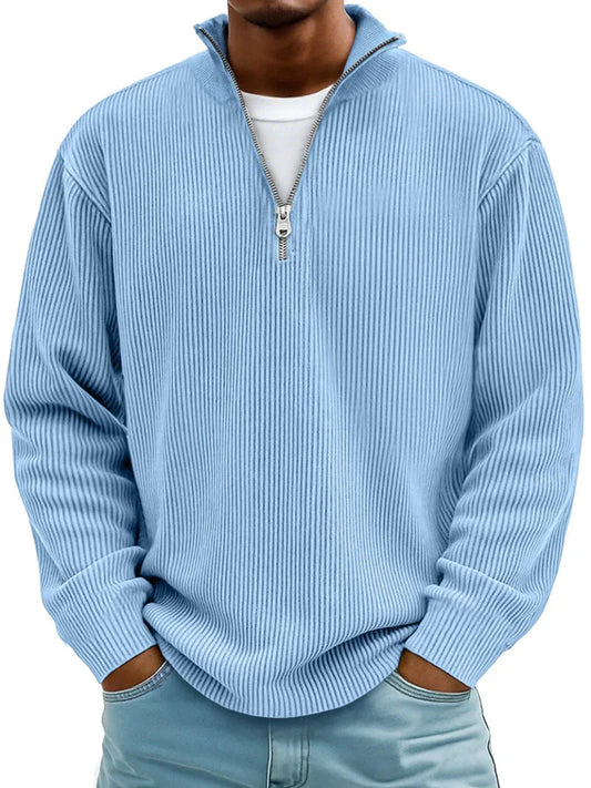 Men's Long Sleeve Half Zip Sweater