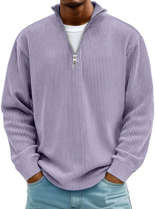 Men's Long Sleeve Half Zip Sweater