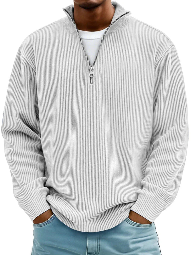 Men's Long Sleeve Half Zip Sweater