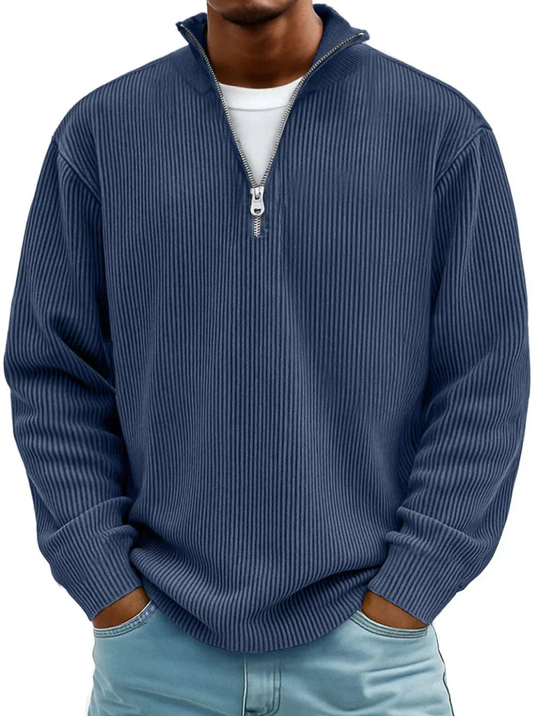 Men's Long Sleeve Half Zip Sweater