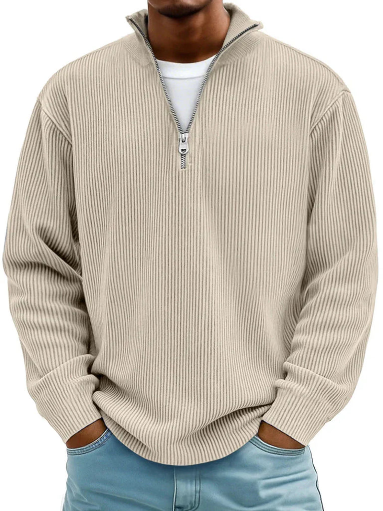 Men's Long Sleeve Half Zip Sweater