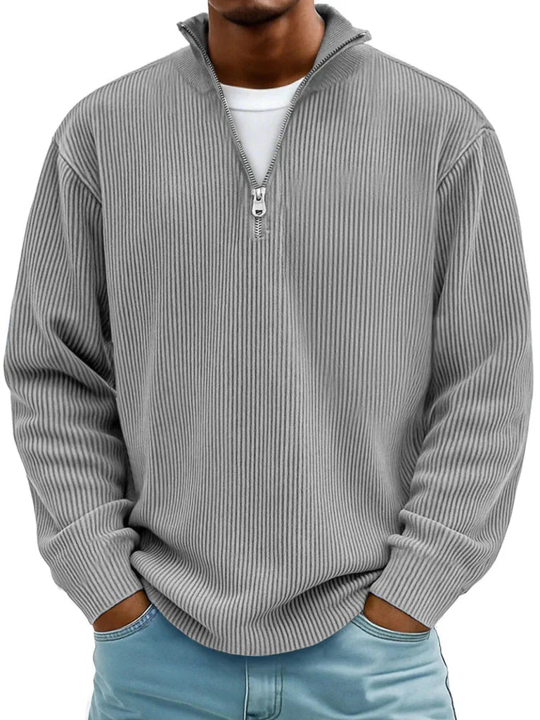 Men's Long Sleeve Half Zip Sweater