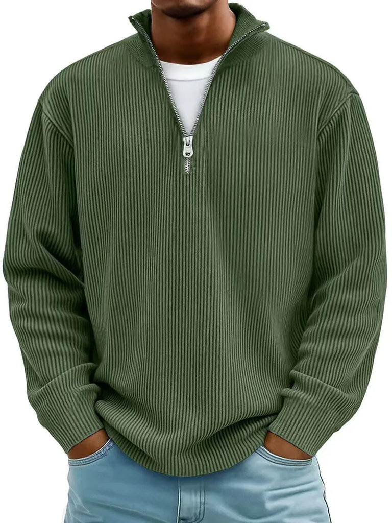 Men's Long Sleeve Half Zip Sweater