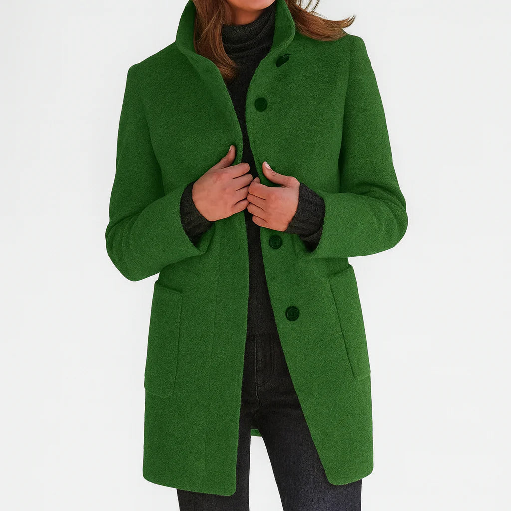 Women’s Classic High-Collar Comfortable Coat
