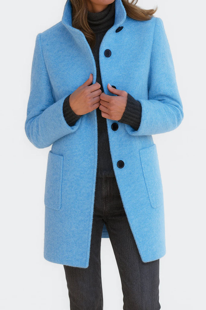 Women’s Classic High-Collar Comfortable Coat