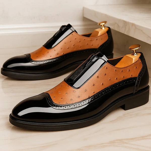 Men’s Prestige Ostrich Leather Slip-On