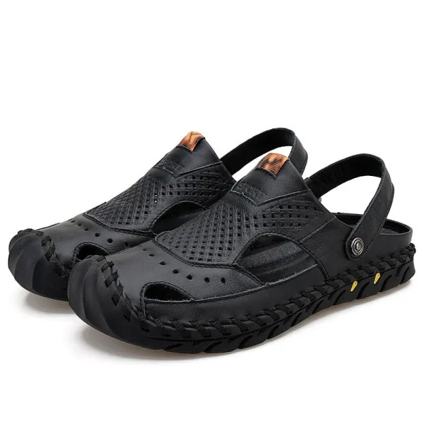 Men's Handcrated 2 in 1 Orthopedic Sandals -Wide Toe Box