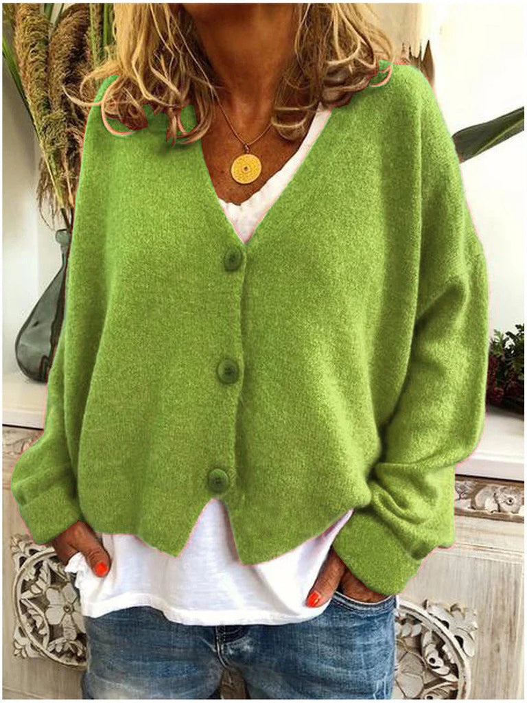 Women’s Soft Knit Open-Front Relaxed-Fit Cardigan