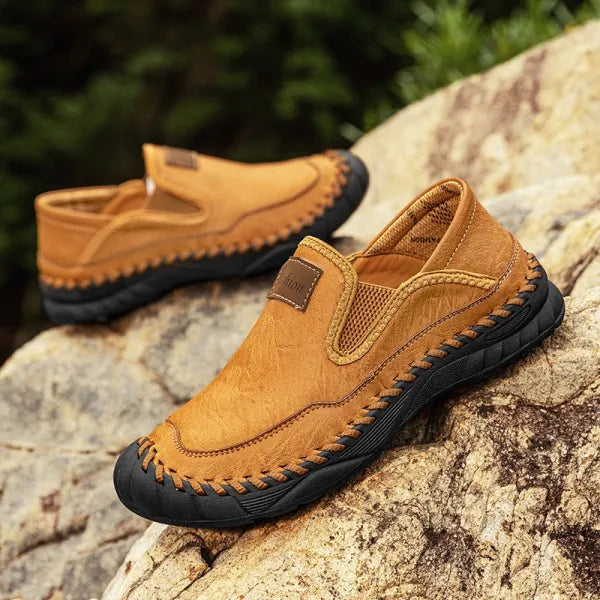 Men's Handmade Genuine Leather Orthopedic Outdoor Loafers