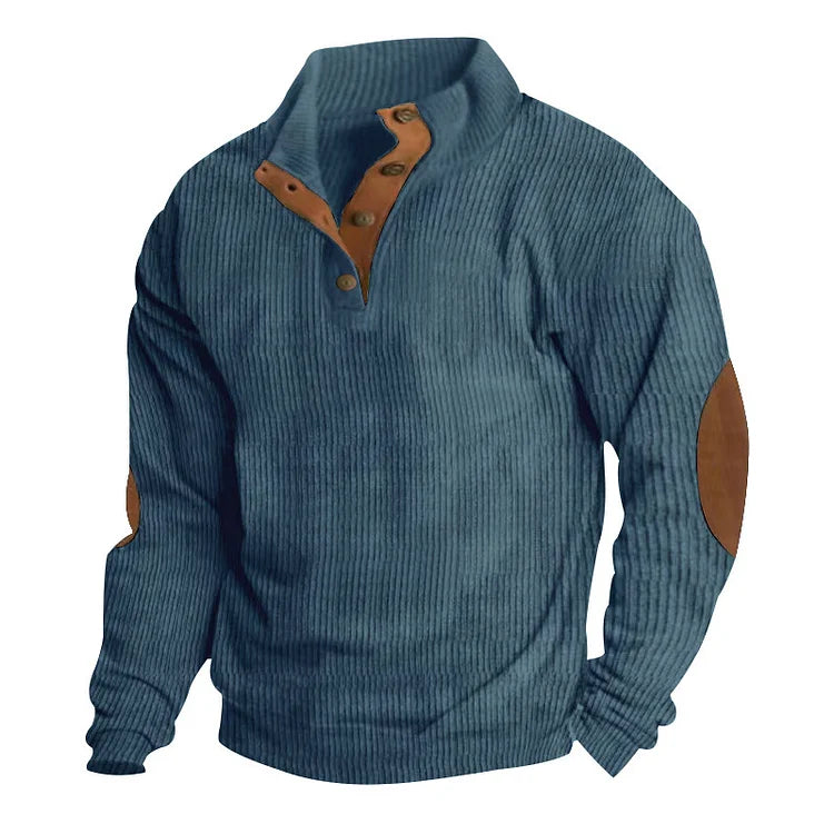 Men's Outdoor Casual Stand Collar Long Sleeve Sweatshirt