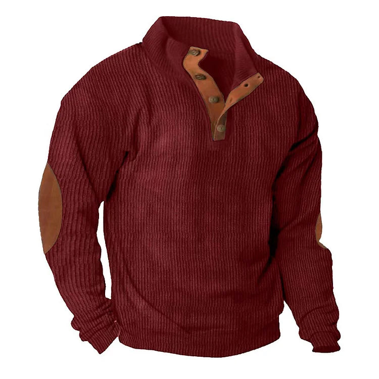 Men's Outdoor Casual Stand Collar Long Sleeve Sweatshirt